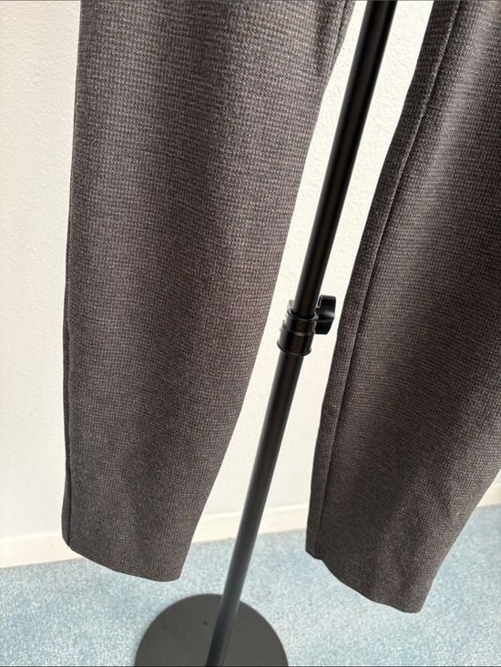 Dalia Collection Women's Slim Straight Trousers - Charcoal Gray 2 5