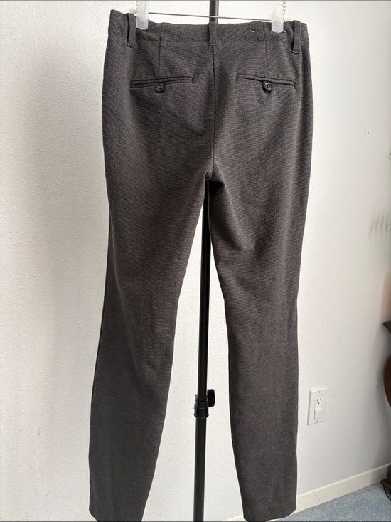 Dalia Collection Women's Slim Straight Trousers - Charcoal Gray 2 6