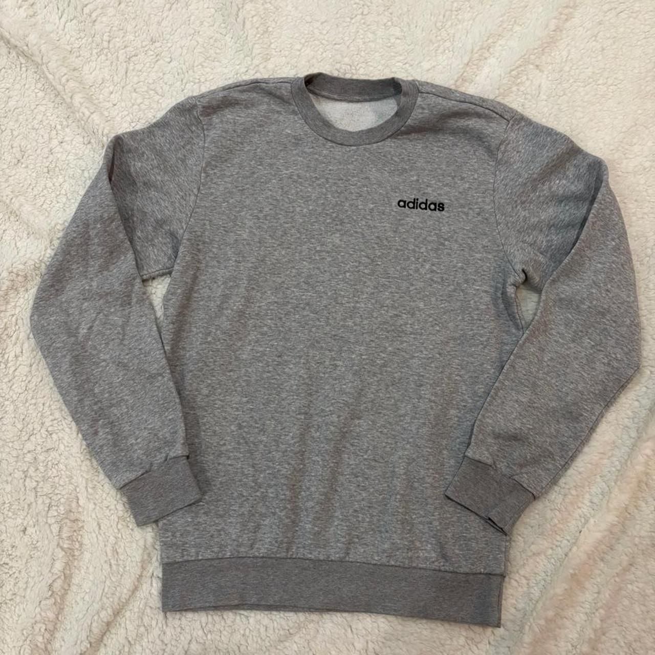 Adidas Crewneck Sweatshirt Gray Athletic Minimalist 2