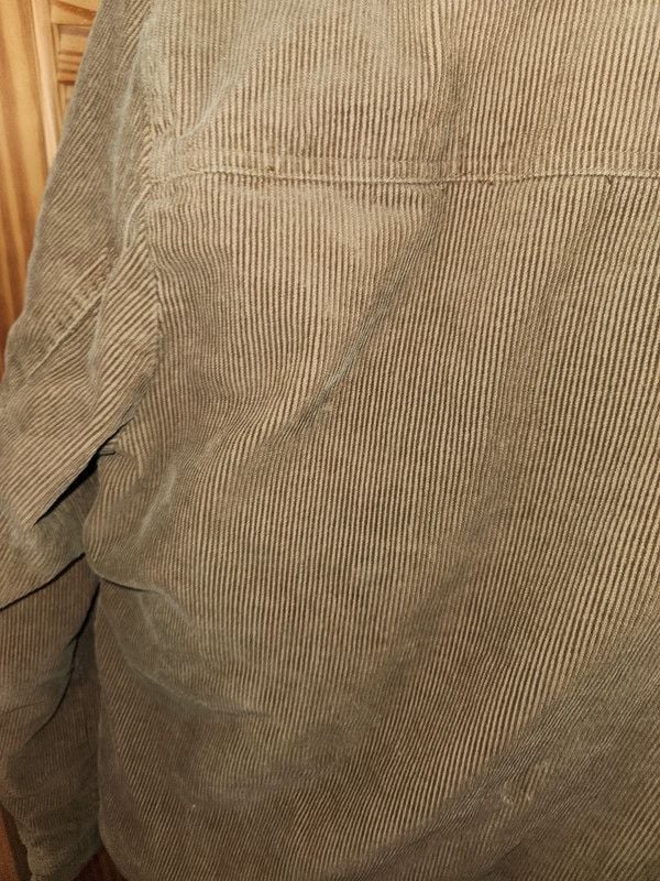 Y2k Rainforest Men's Cognac Brown Corduroy Sherpa-Lined Trucker Jacket - Size Medium 14