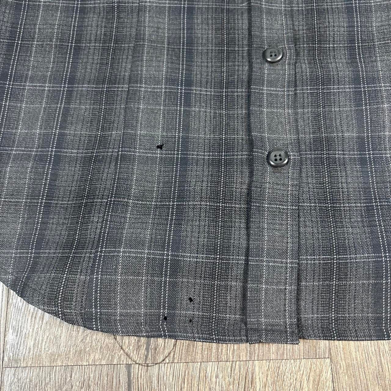Pendleton Plaid Button Up Shirt Size S Grey Virgin Wool 8