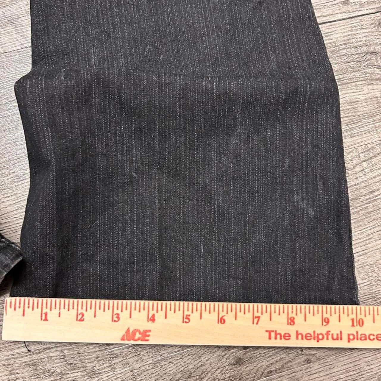 XOXO Flap Pocket Bootcut Jeans Size 13/14 Black Denim White Stitch 7