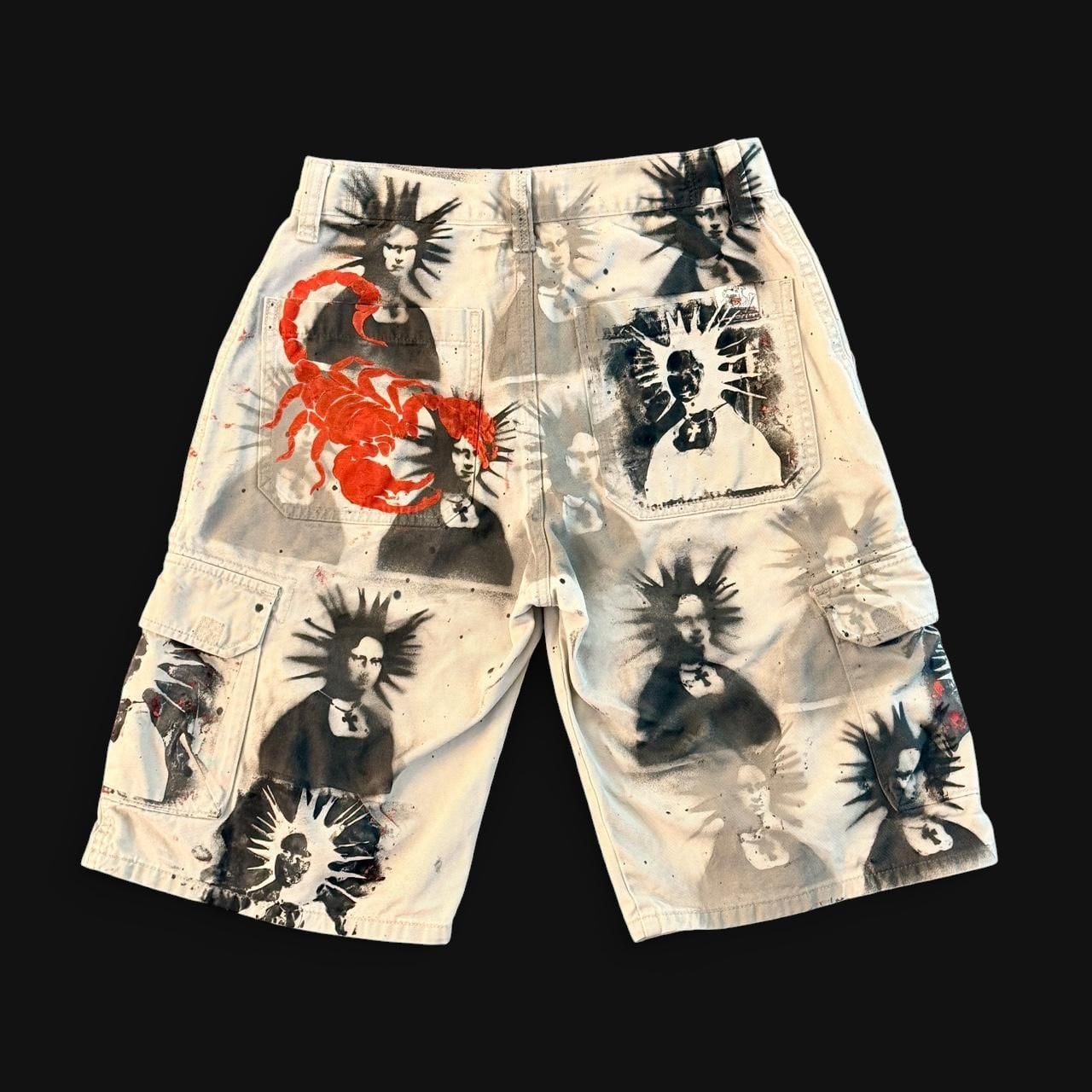 Levi Strauss Signature Custom Punk Cargo Shorts Size 16 Regular 3