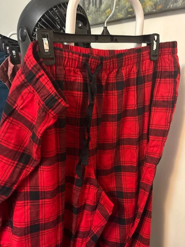Women’s nwt 2 piece pajama set red plaid Christmas wondershop 1x 3