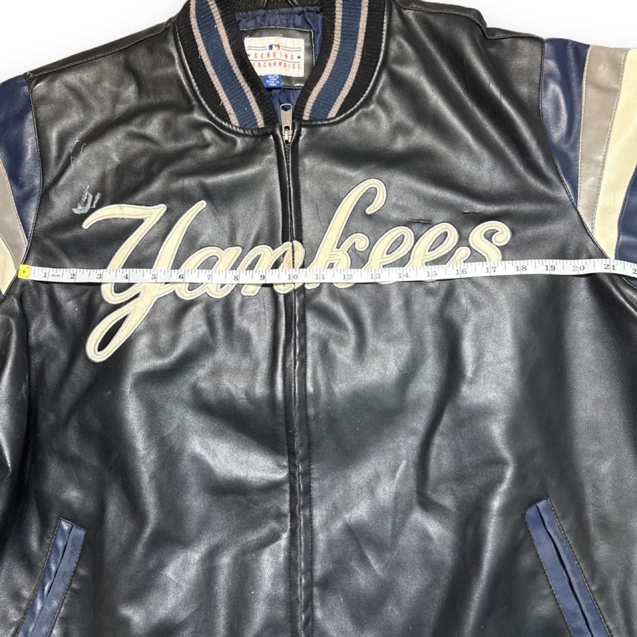 Genuine Merchandise New York Yankees Leather Jacket XL Black MLB 5