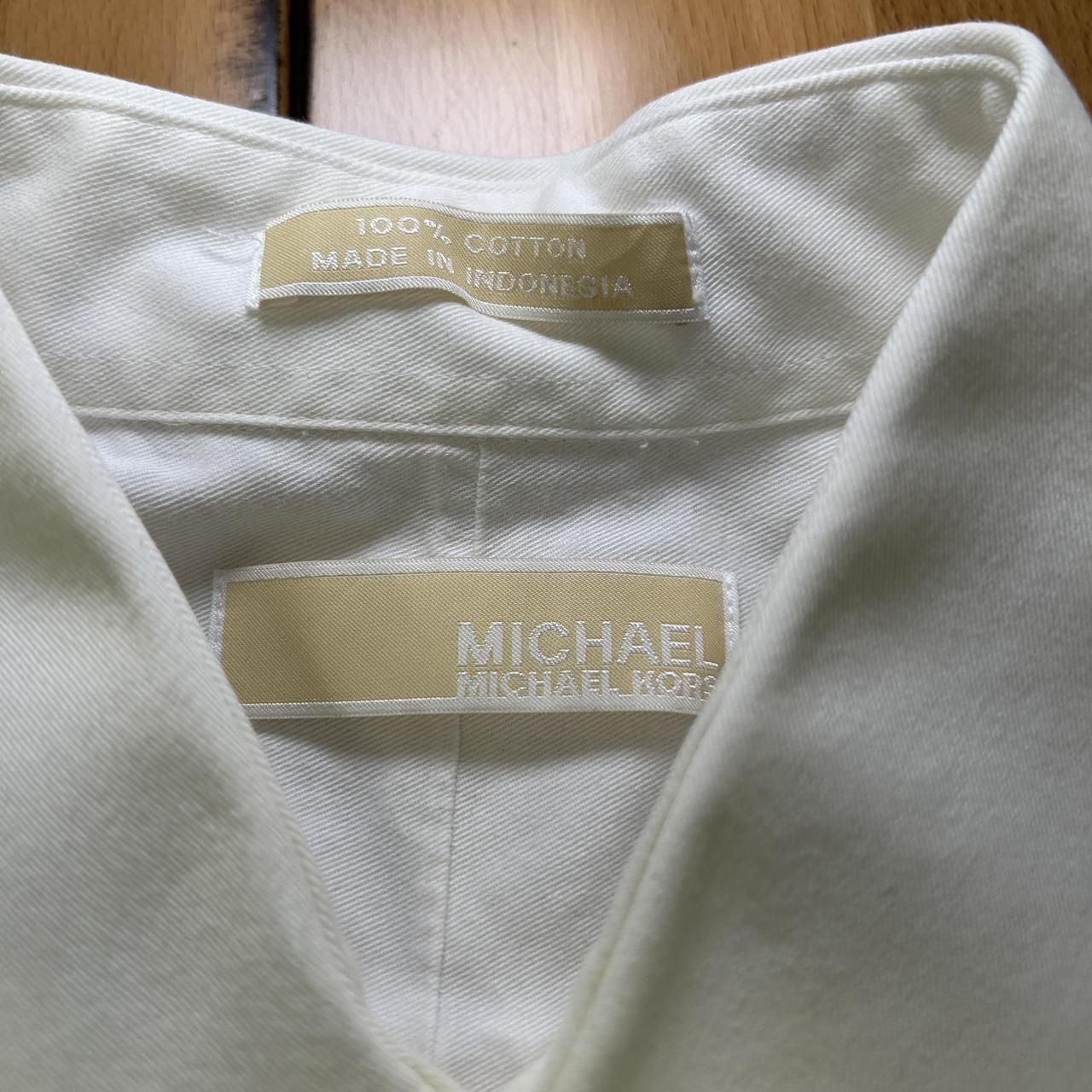 Michael Kors White Long Sleeve Button Up Shirt 5