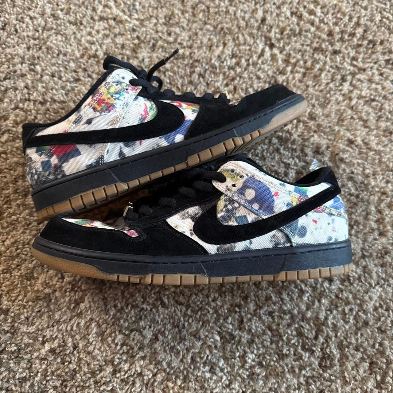 Nike SB Dunk Low Rammellzee Size 11 Black Multicolored Canvas 2