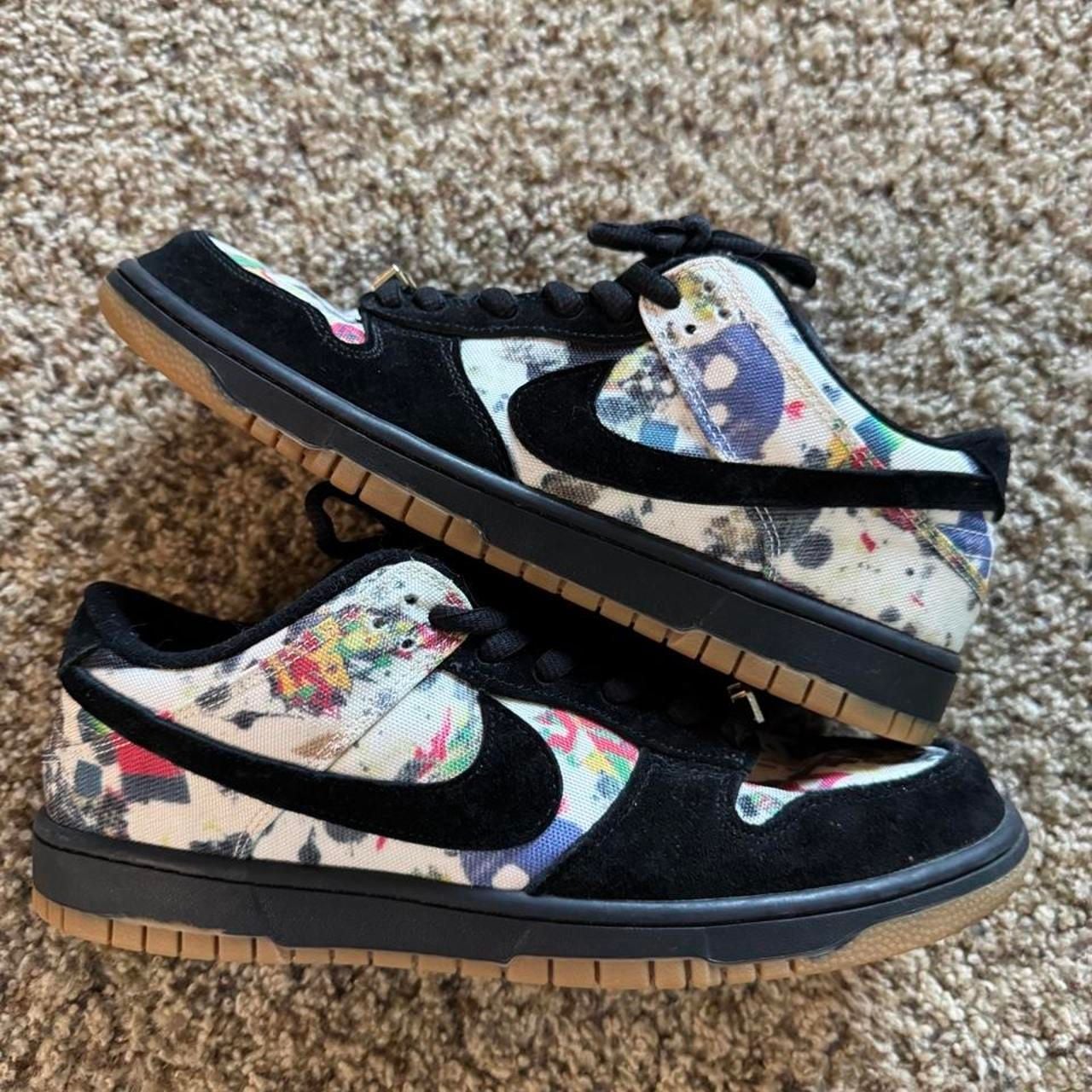Nike SB Dunk Low Rammellzee Size 11 Black Multicolored Canvas 3