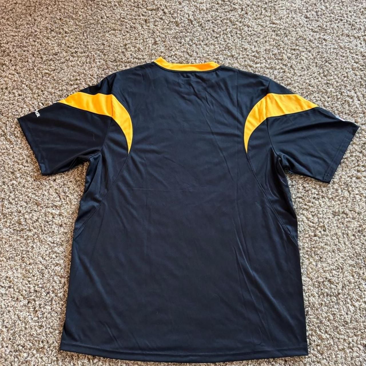 Reebok Pittsburgh Steelers NFL Jersey Size L Black PlayDry 4