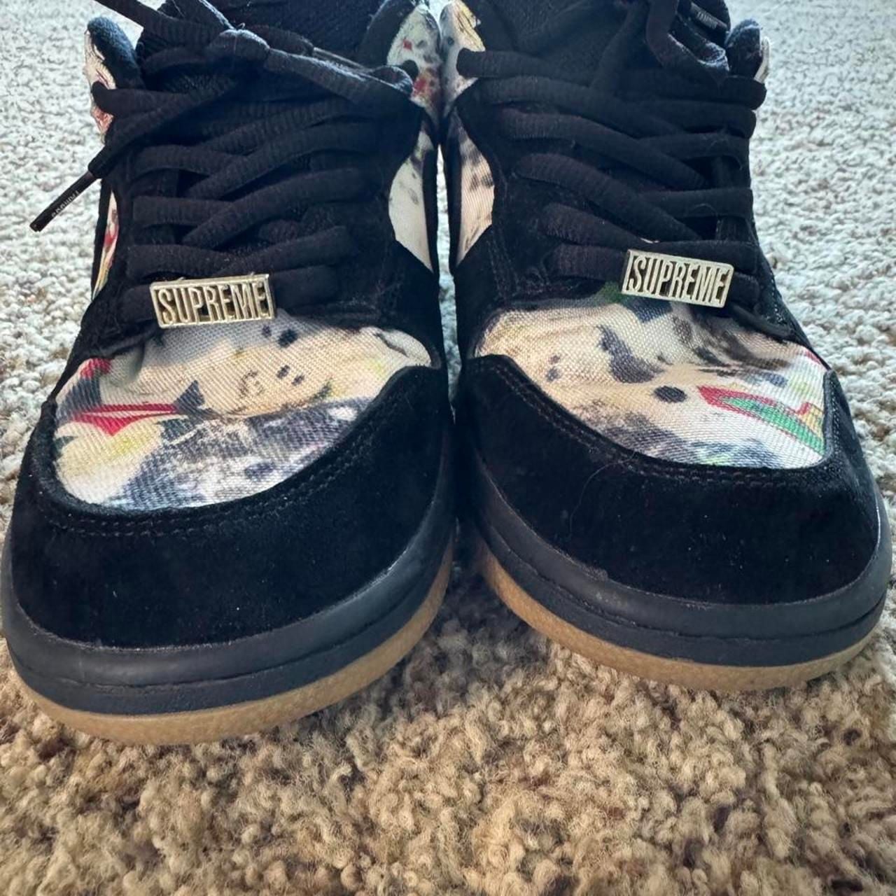 Nike SB Dunk Low Rammellzee Size 11 Black Multicolored Canvas 4