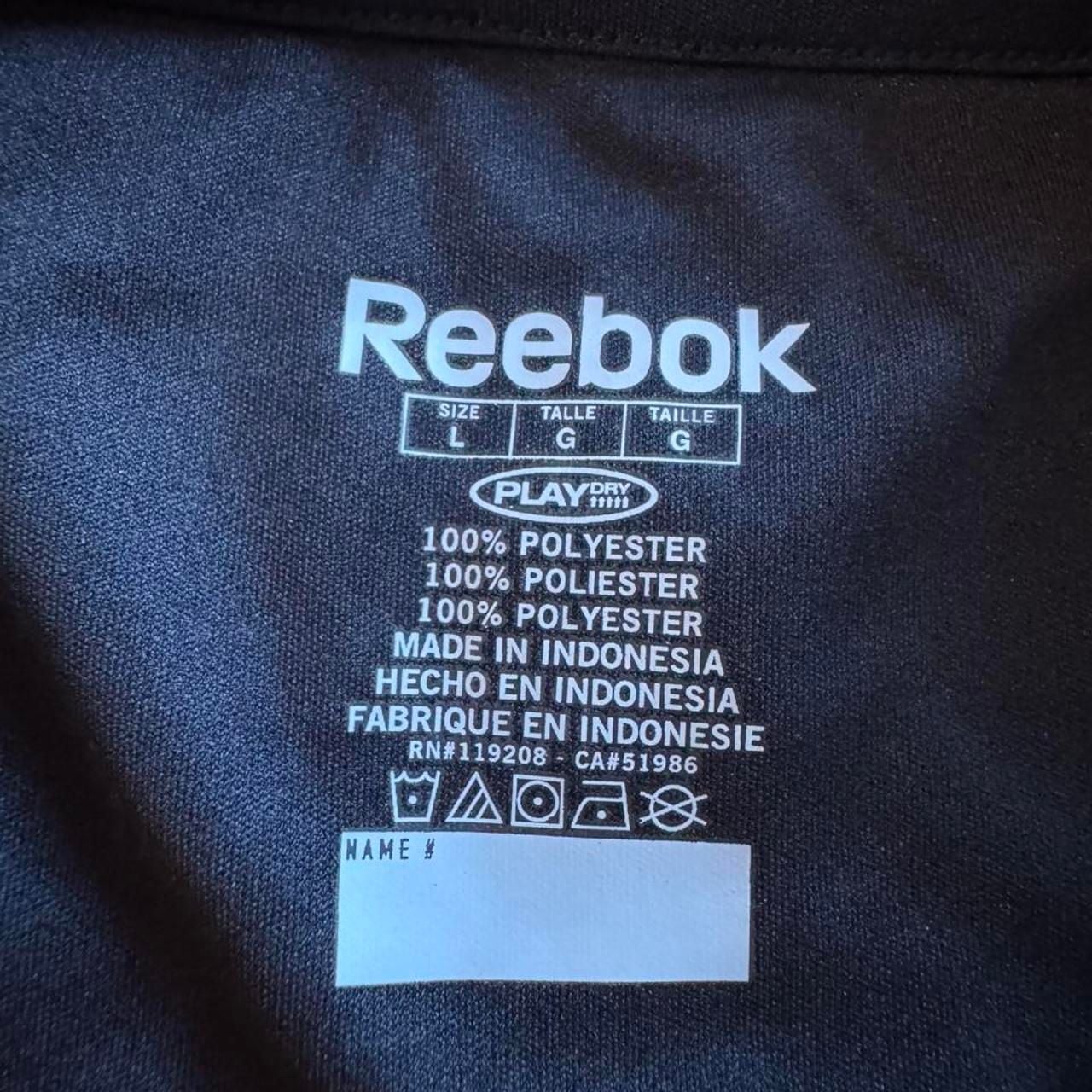 Reebok Pittsburgh Steelers NFL Jersey Size L Black PlayDry 5