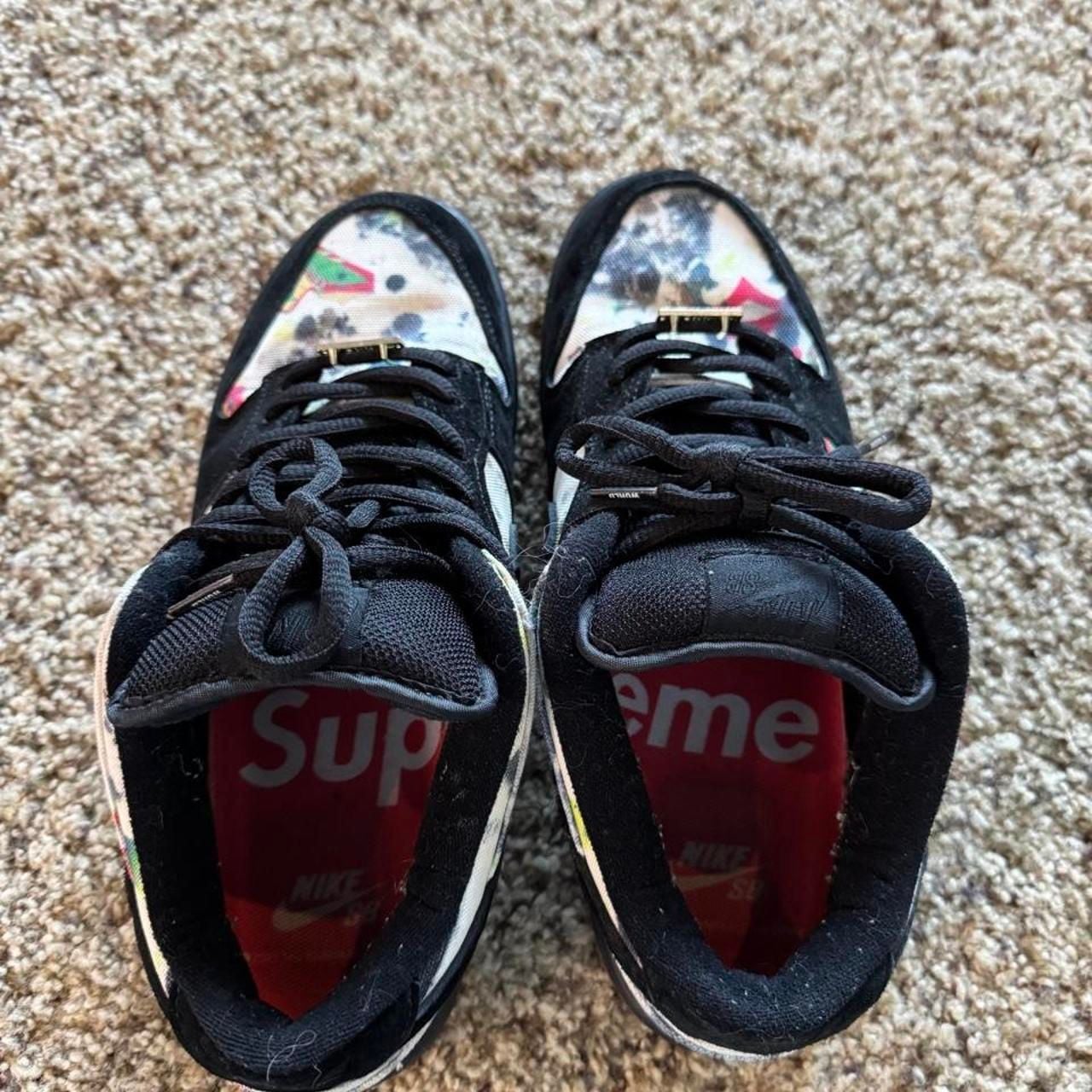 Nike SB Dunk Low Rammellzee Size 11 Black Multicolored Canvas 8