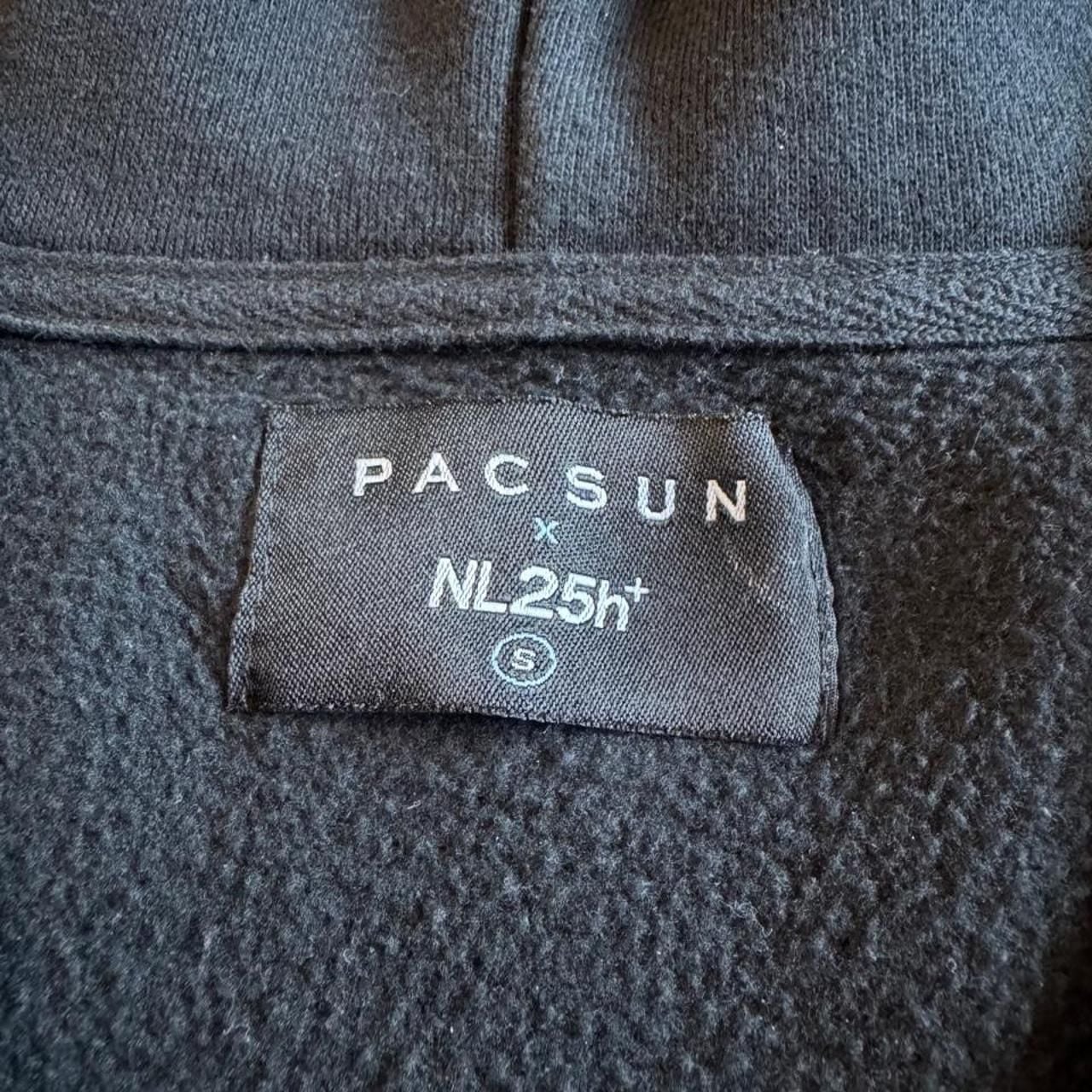 PacSun x NL25h+ Night Lab Zip Up Hoodie Size S Black Graphic 6