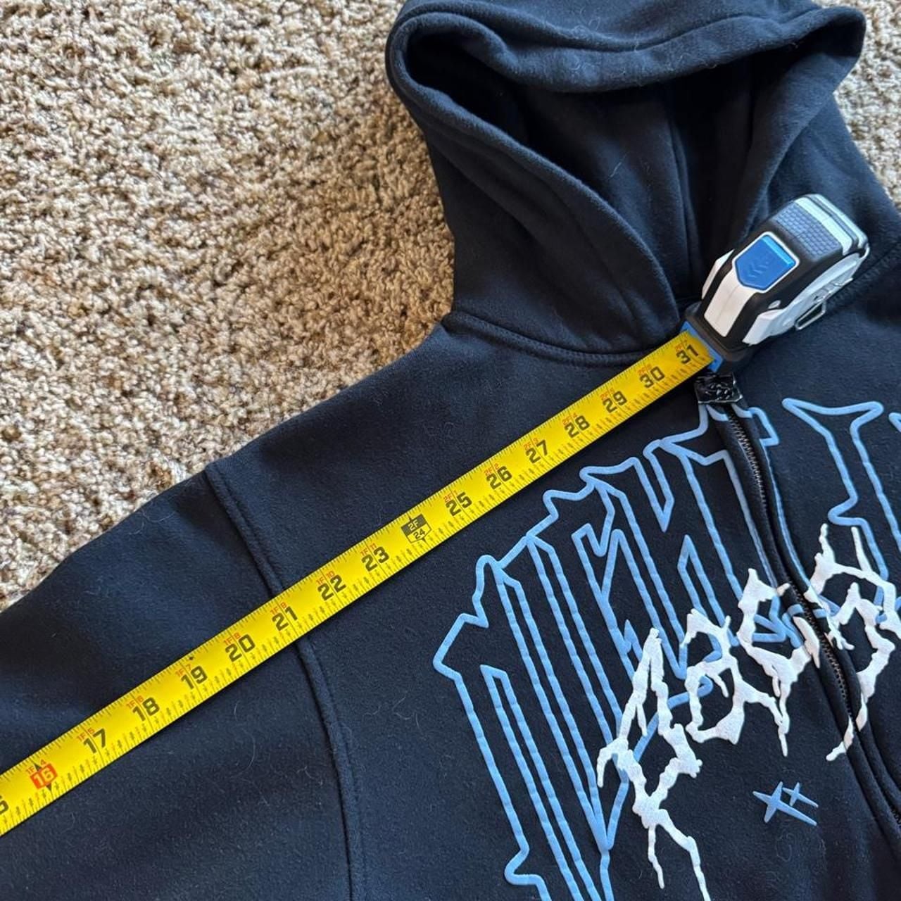 PacSun x NL25h+ Night Lab Zip Up Hoodie Size S Black Graphic 7