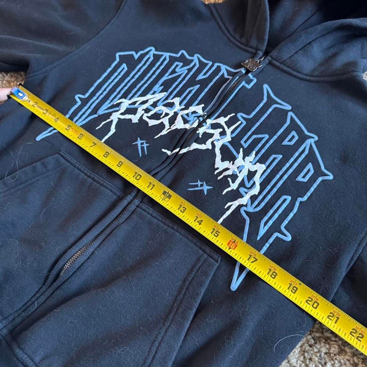 PacSun x NL25h+ Night Lab Zip Up Hoodie Size S Black Graphic 9