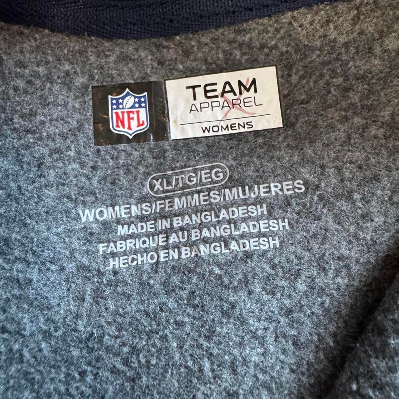 NFL Team Apparel Seattle Seahawks Fleece Jacket XL Heather Gray Blue 4