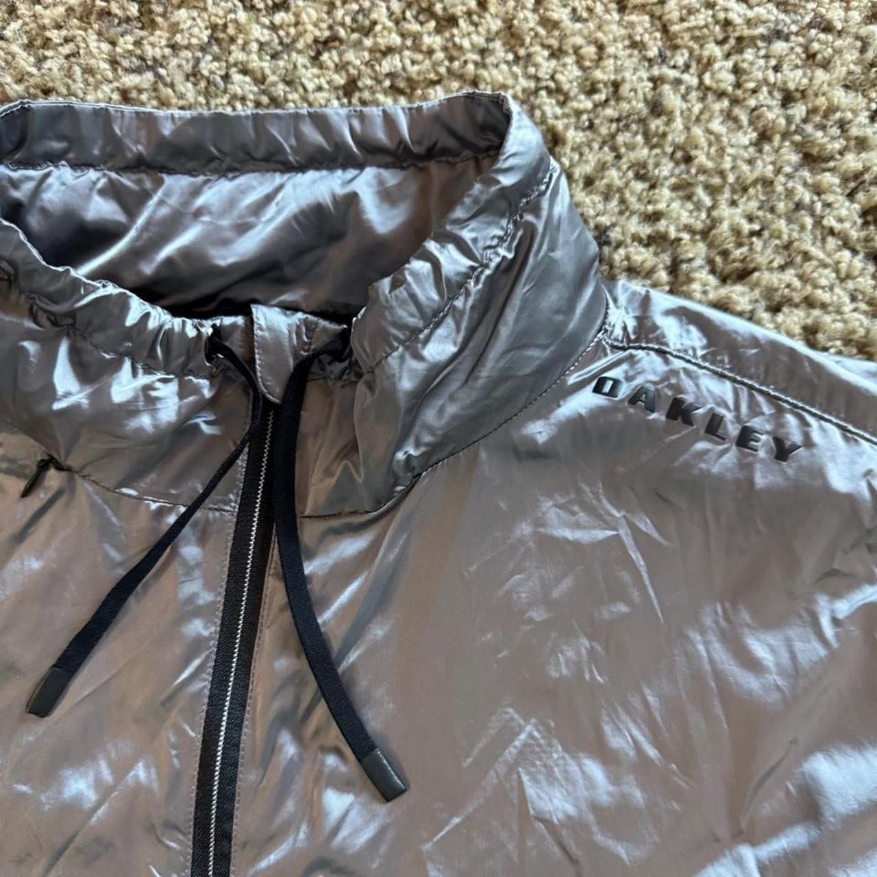 Oakley Silver Windbreaker Jacket US/EU L JPN XL 3