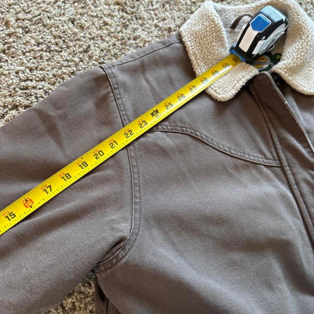 Cabela's Sherpa Lined Canvas Jacket XL Reg Brown Hunting Utility Coat 5