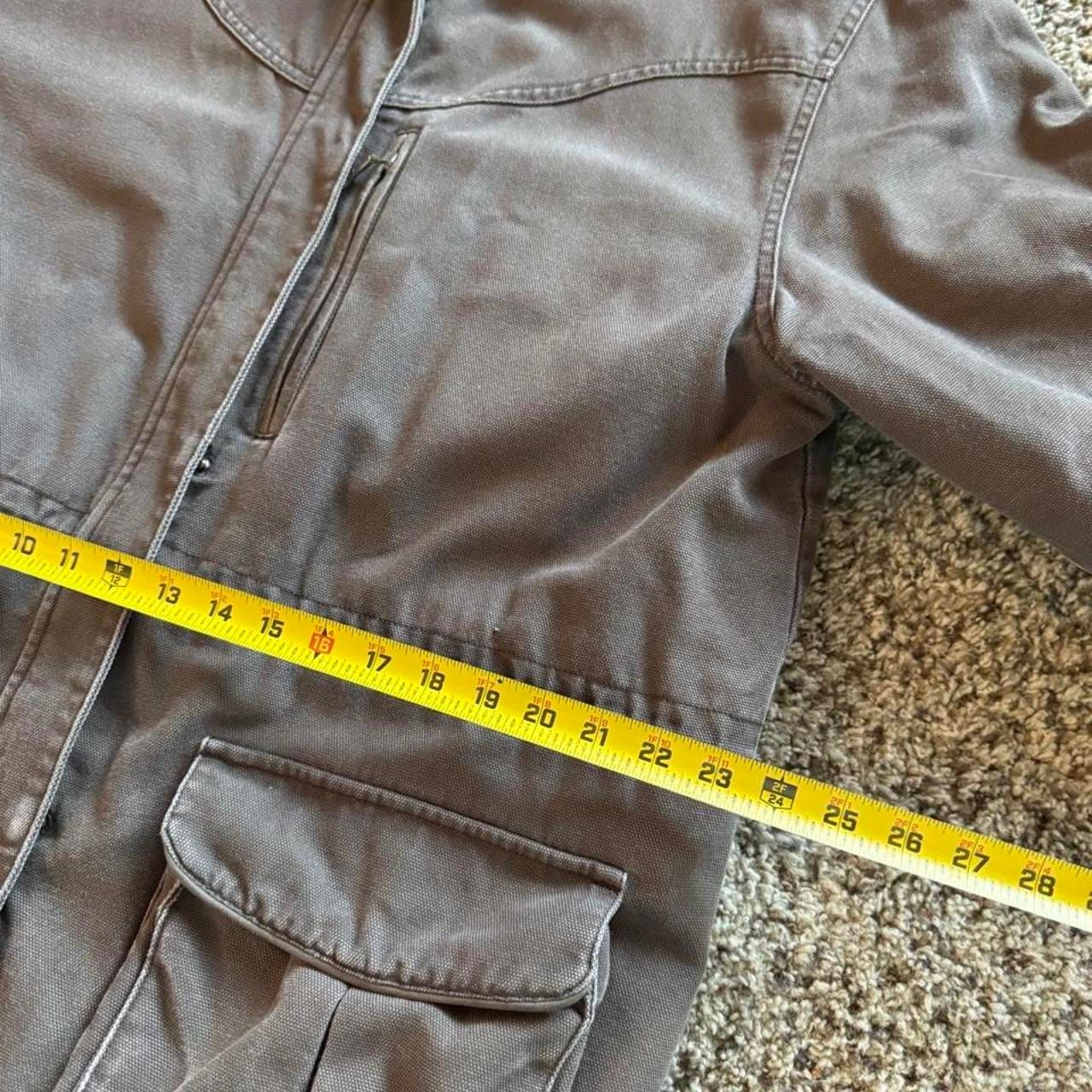Cabela's Sherpa Lined Canvas Jacket XL Reg Brown Hunting Utility Coat 7
