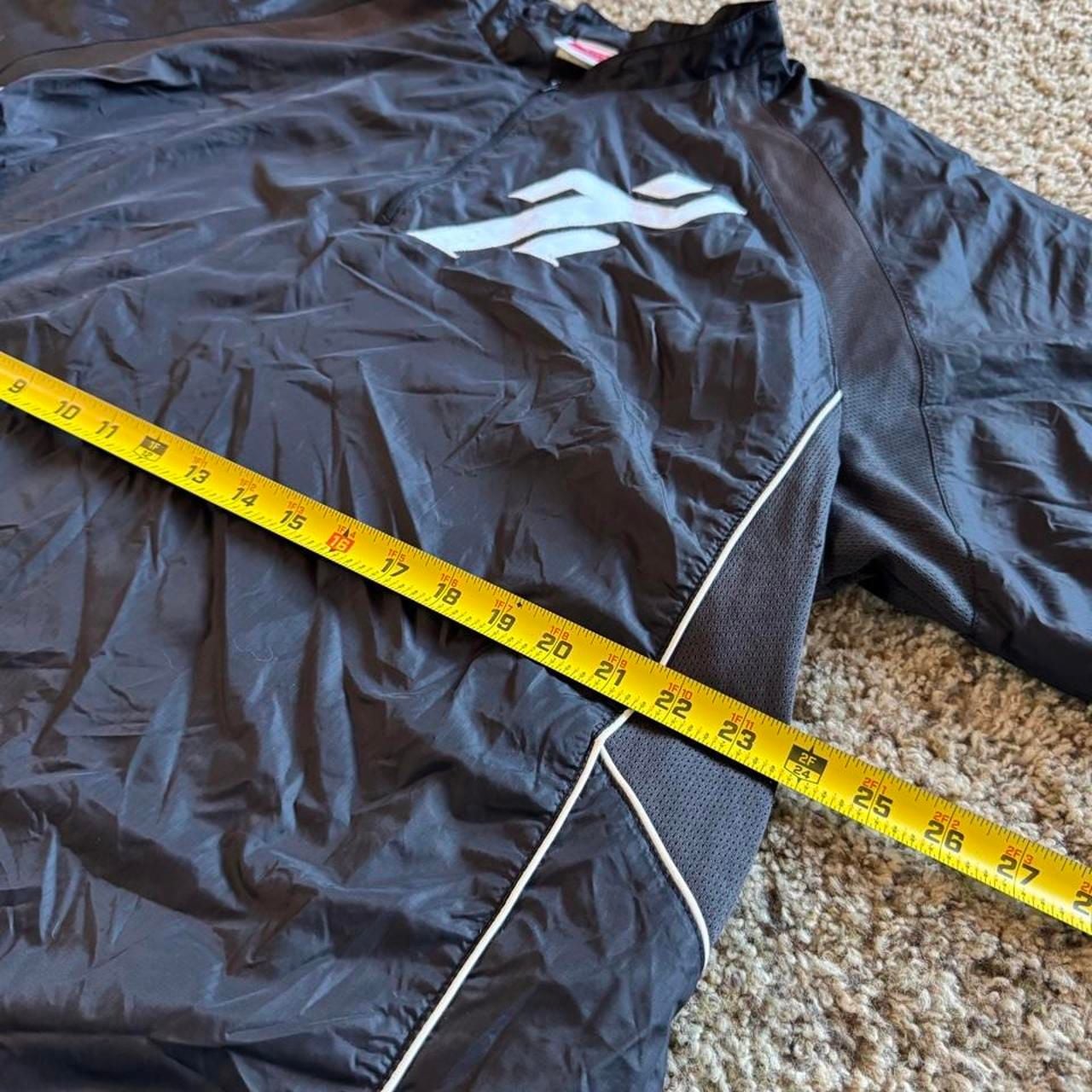 Rawlings Short Sleeve Windbreaker Size XL Black Baseball Jacket 8