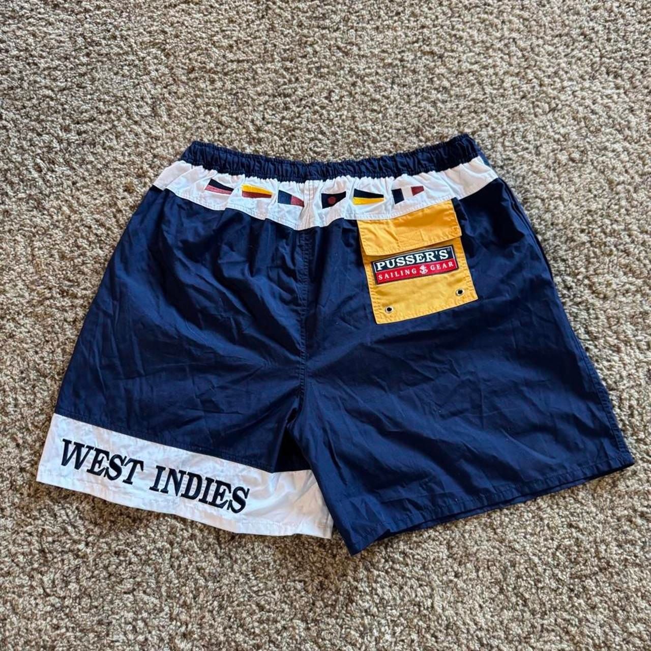 Pusser's West Indies Swim Shorts XXL Navy Blue Sailing Gear 3