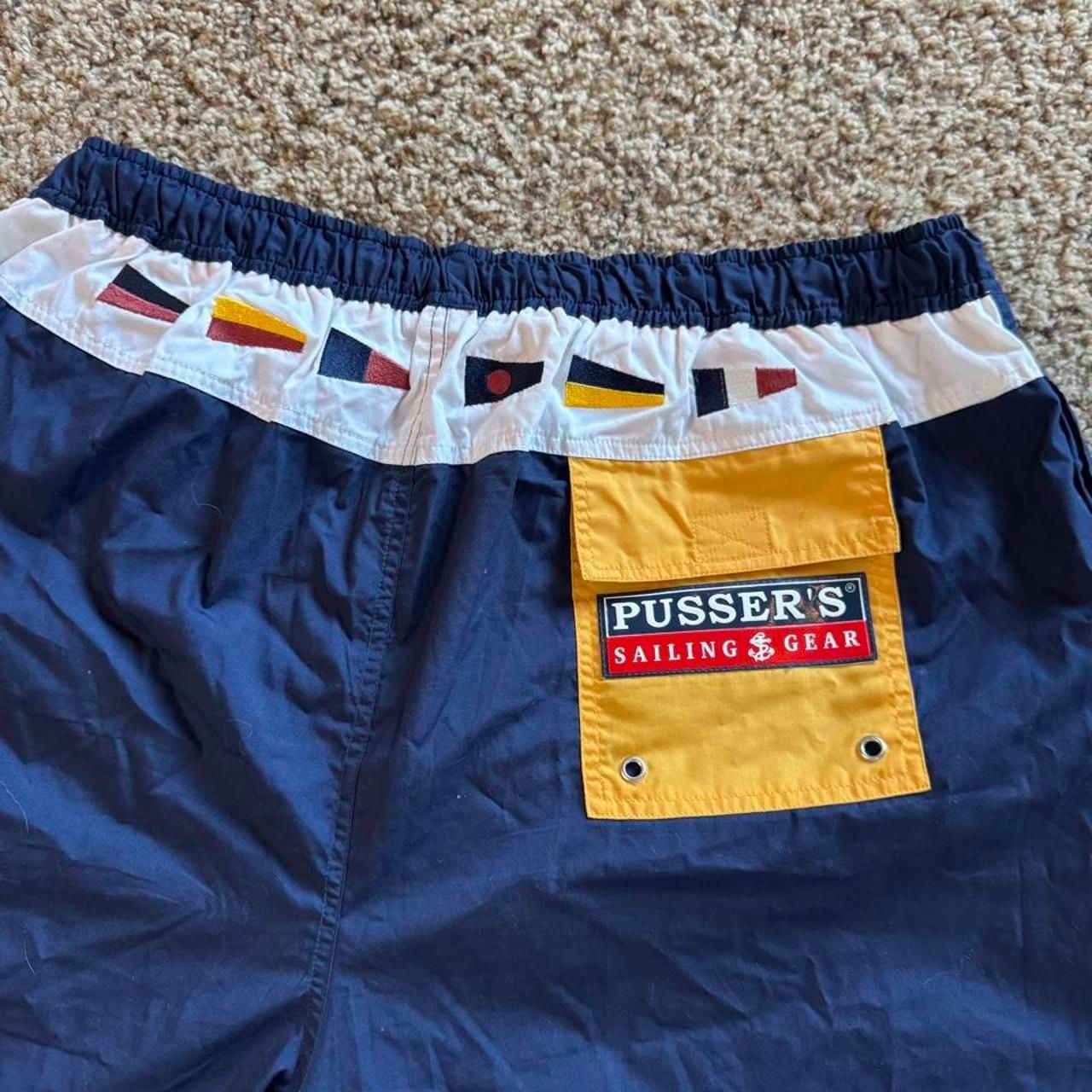 Pusser's West Indies Swim Shorts XXL Navy Blue Sailing Gear 4