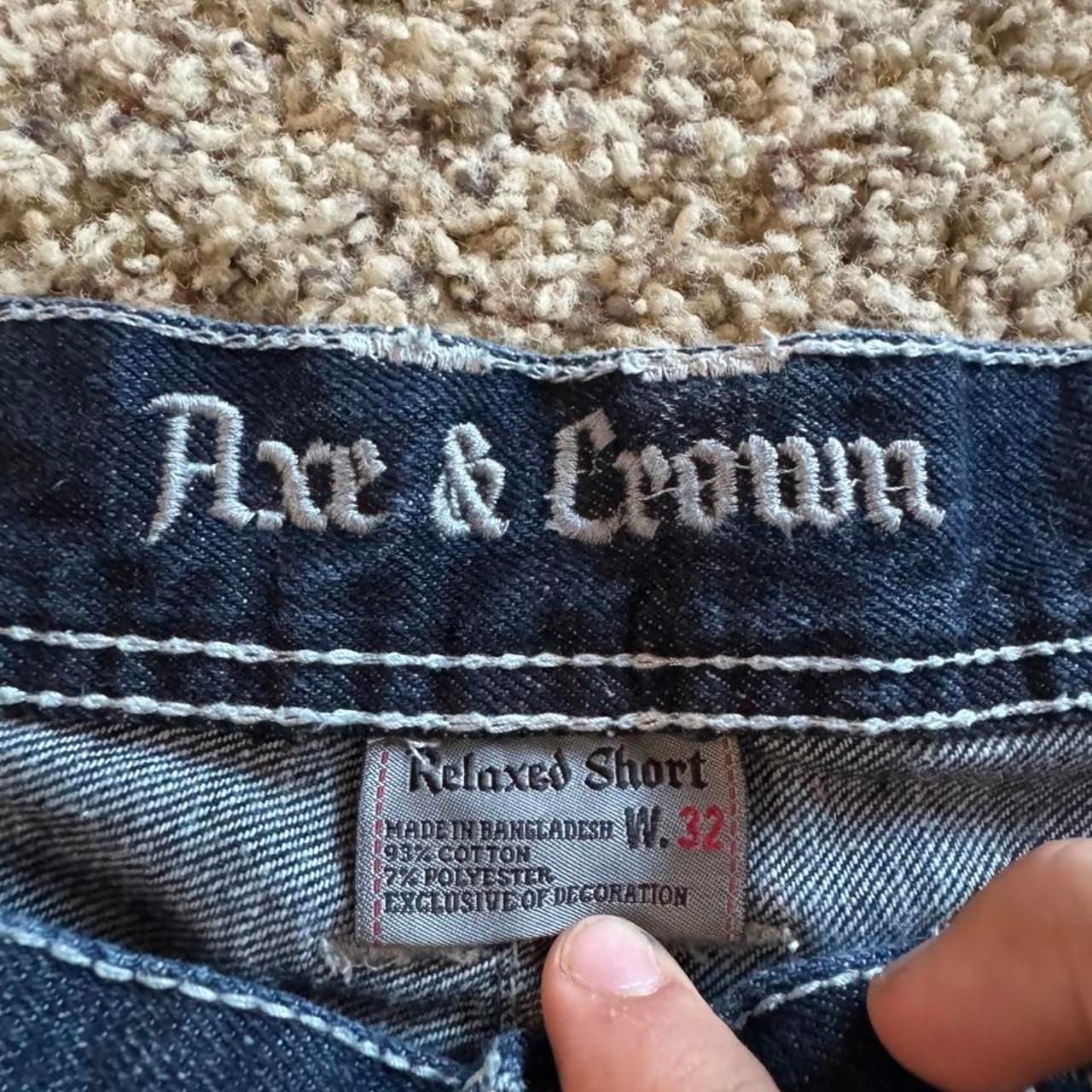 Axe & Crown Denim Shorts Size 32 Relaxed Blue Jeans 3