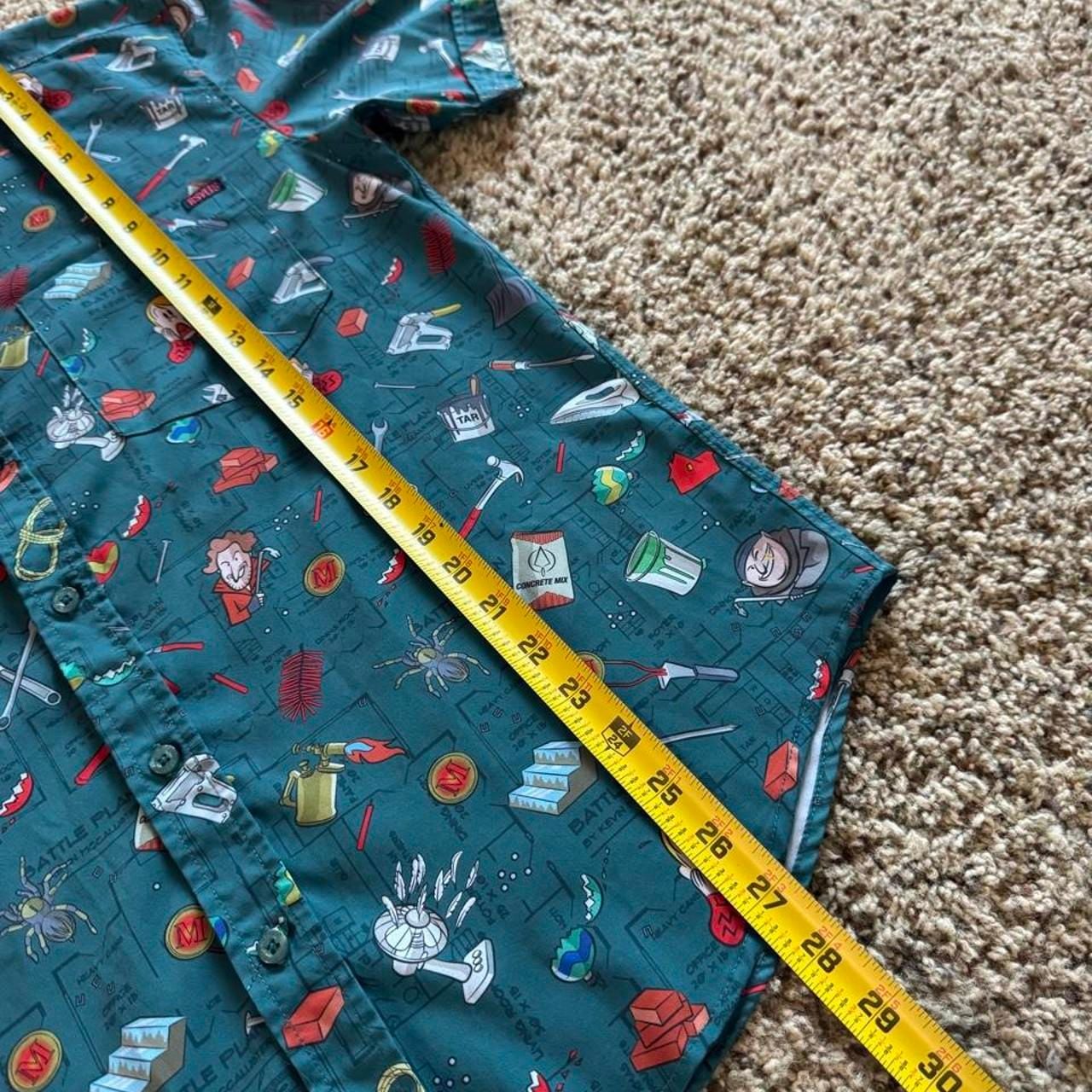 RSVLTS Home Alone Button Up Shirt Medium Green Battle Plan 5