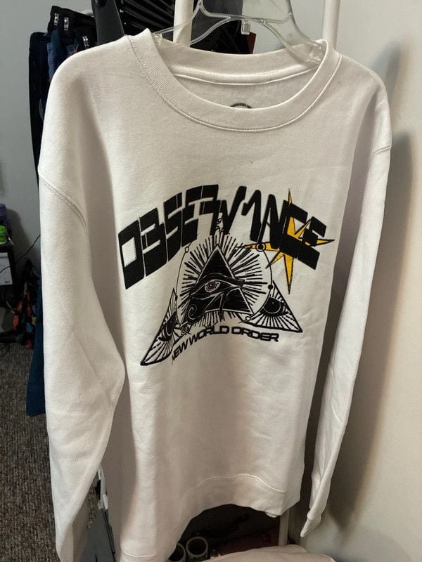 Observance new world order men’s xxl new wo tags crew neck sweatshirt 2