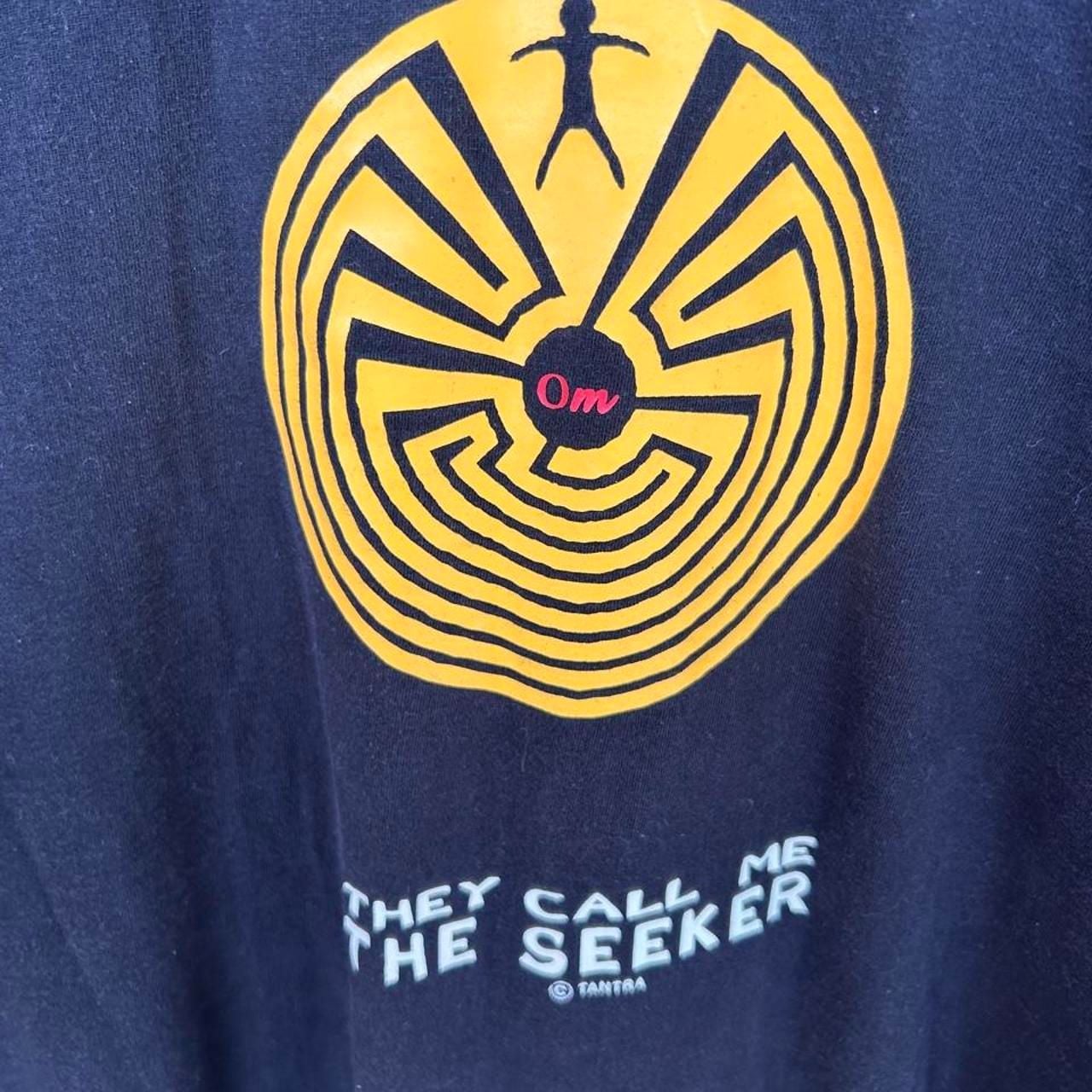 Tantra They Call Me The Seeker T-Shirt Size XL Black Cotton 3