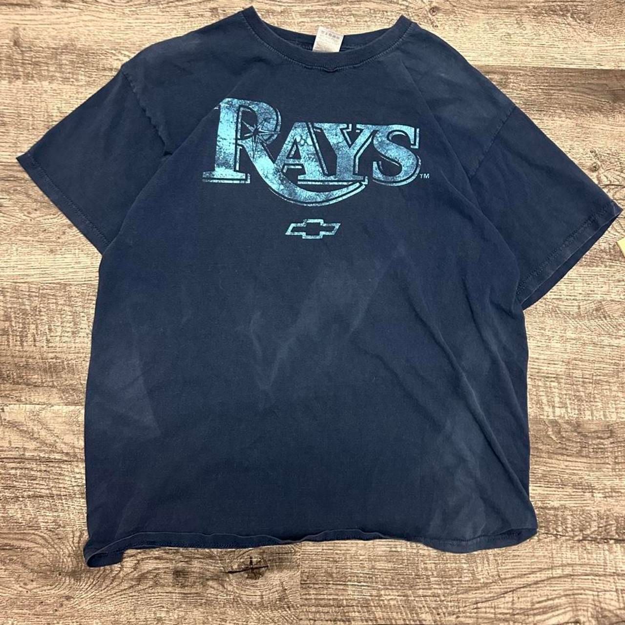 Fruit of the Loom Tampa Bay Rays Chevrolet T-Shirt Size XL Blue 2
