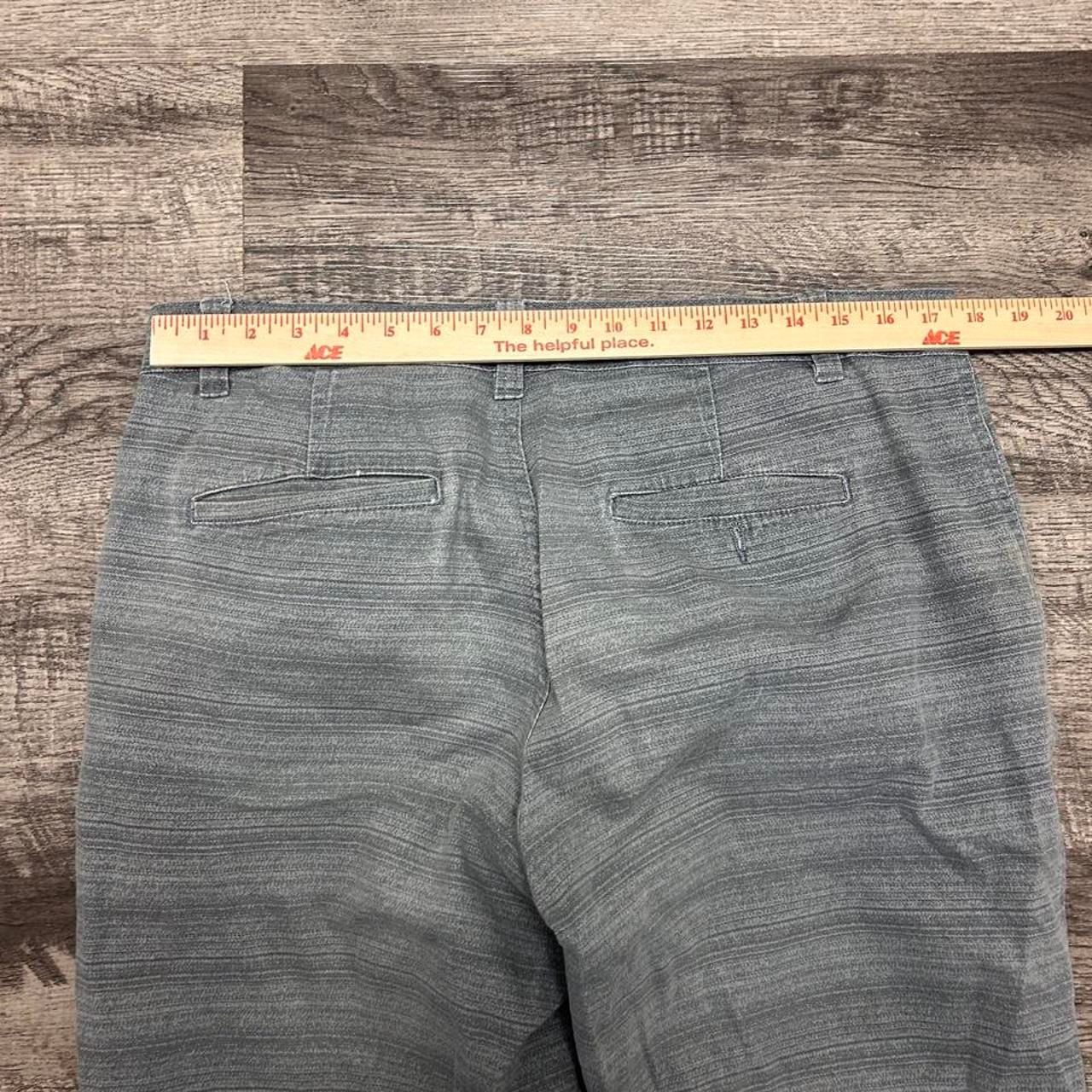 Company 81 Gray Striped Shorts Size 34 Floral Waistband 4