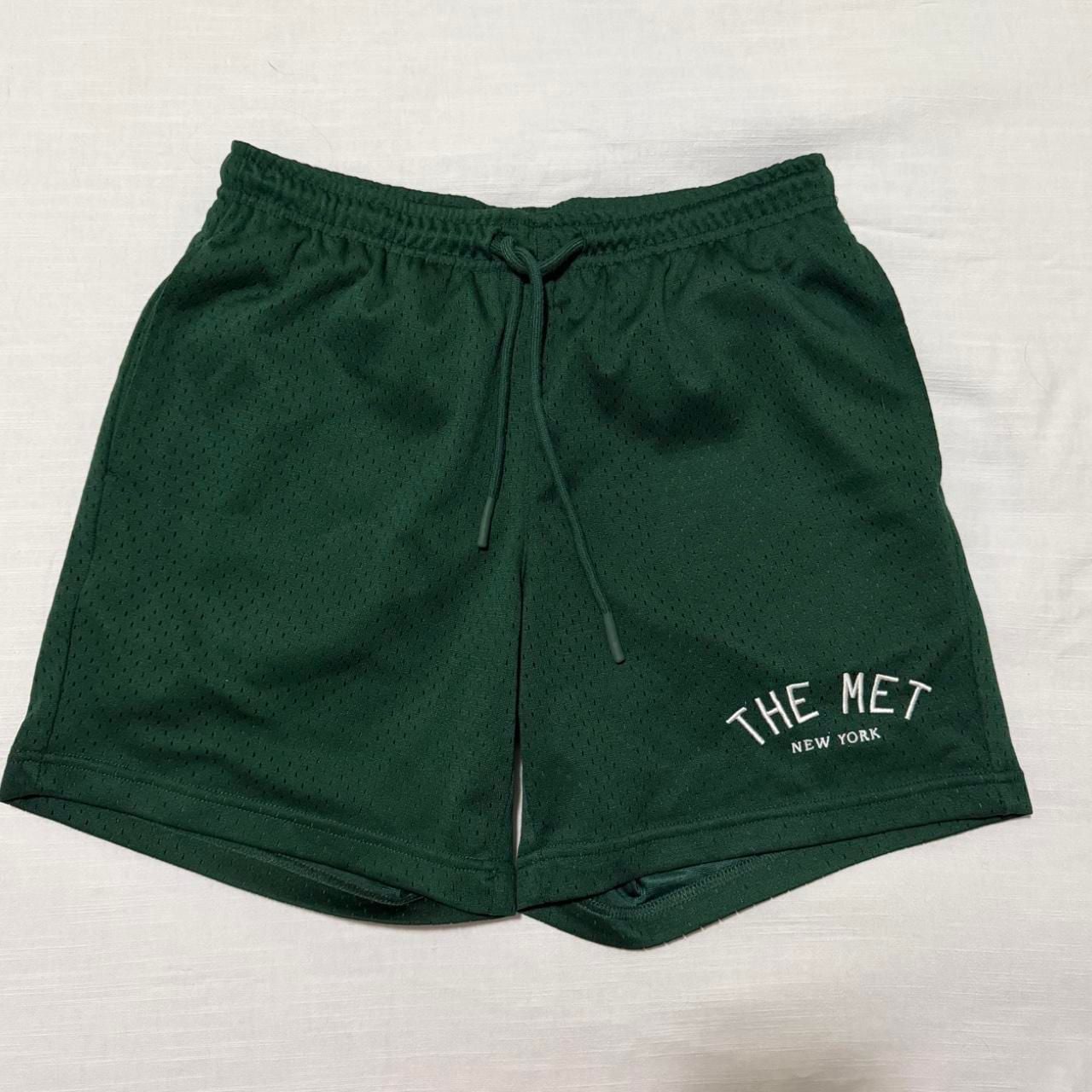PacSun The Met New York Mesh Shorts Size S Green 2