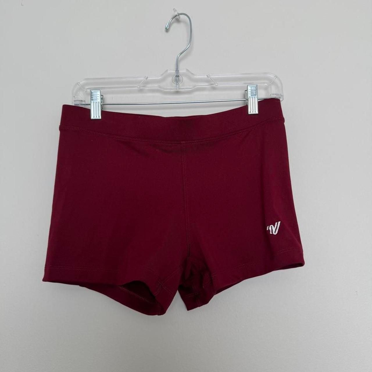 Varsity Spirit Cheer Shorts Size L Burgundy Athletic 2