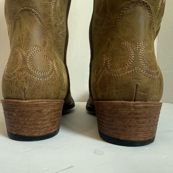 Roper Riley Women’s Cowboy Boots 10.5 Tan Snip Toe NWT 09-21-1556-2024 5