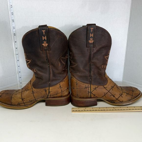 Tin Haul “Don't Fence Me In" 14-020-0007-0081 Western Boots Size 8.5 D 3