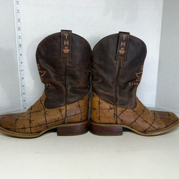 Tin Haul “Don't Fence Me In" 14-020-0007-0081 Western Boots Size 8.5 D 4