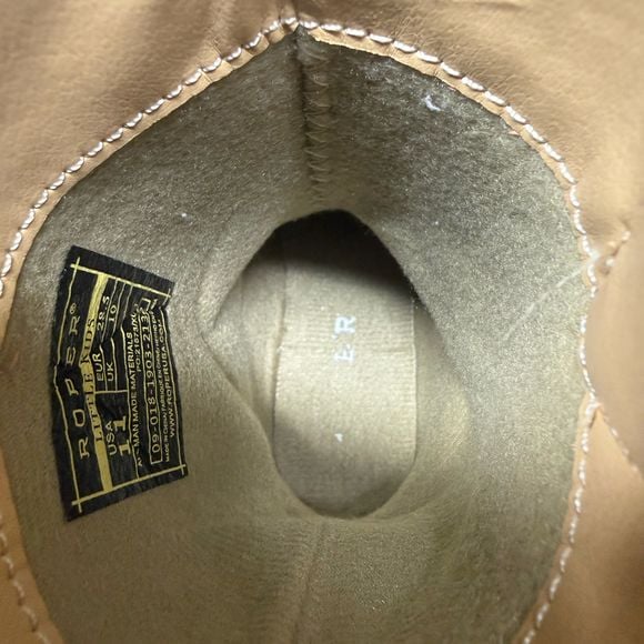 Roper Girls Lola Western Boots Square Toe 09-018-1903-2132 Size 11 7