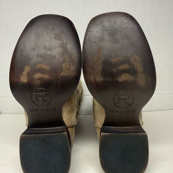 Roper Girls Lola Western Boots Square Toe 09-018-1903-2132 Size 11 10