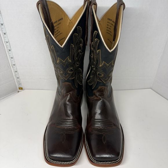 Cody James Willow Western Boots Dark Brown Square Toe 7.5 D BCJSP21L2 2