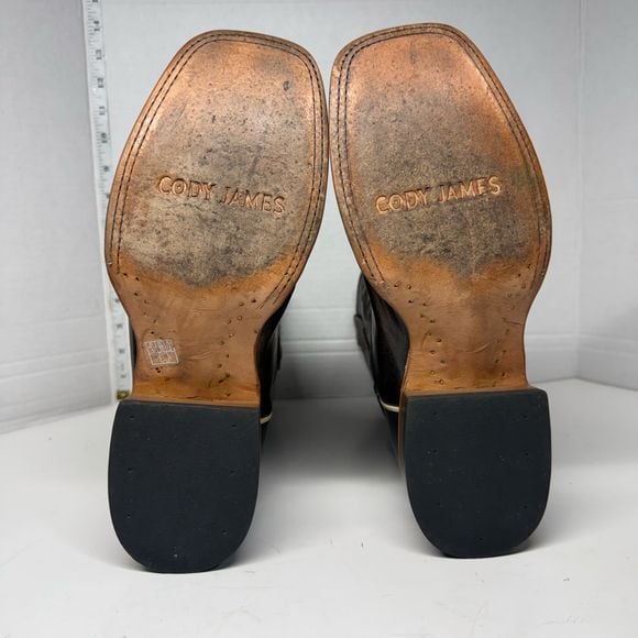 Cody James Willow Western Boots Dark Brown Square Toe 7.5 D BCJSP21L2 7