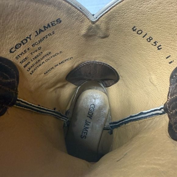 Cody James Willow Western Boots Dark Brown Square Toe 7.5 D BCJSP21L2 10