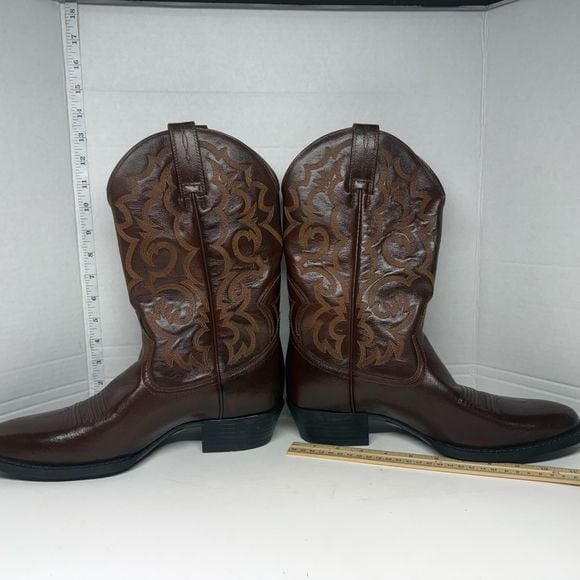 Ariat 10005964 Mens Heritage Western Boots Size 10.5D Brown Leather R Toe NWOB 3