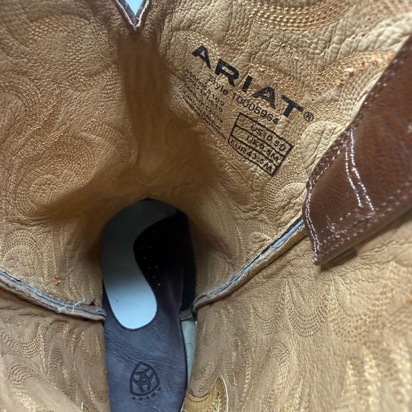 Ariat 10005964 Mens Heritage Western Boots Size 10.5D Brown Leather R Toe NWOB 7