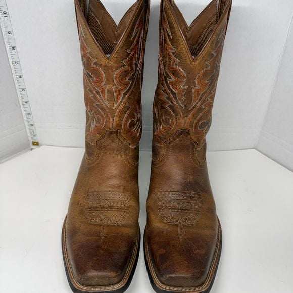 Ariat Mens Sport Herdsman Powder Brown Leather Boots 10018702 Size 10.5 D 2
