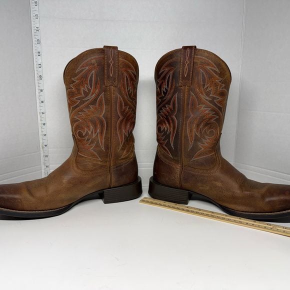 Ariat Mens Sport Herdsman Powder Brown Leather Boots 10018702 Size 10.5 D 3