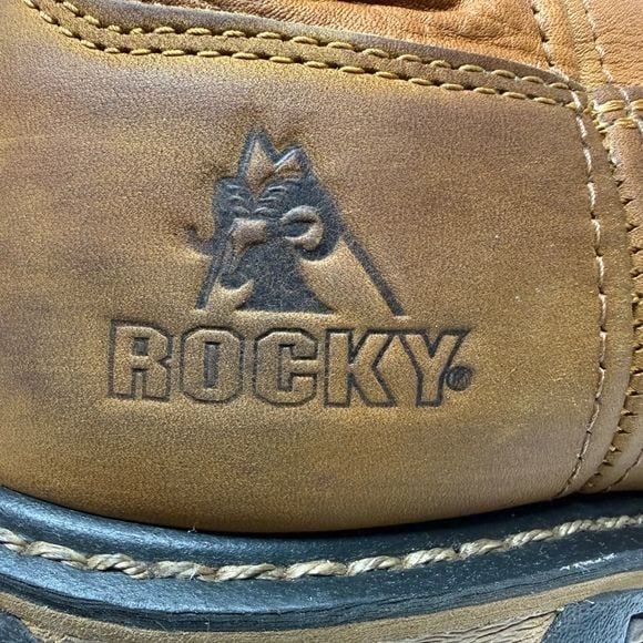 Rocky Men's Branson Saddle Roper Waterproof Western Boots Size 14 W P22715 10