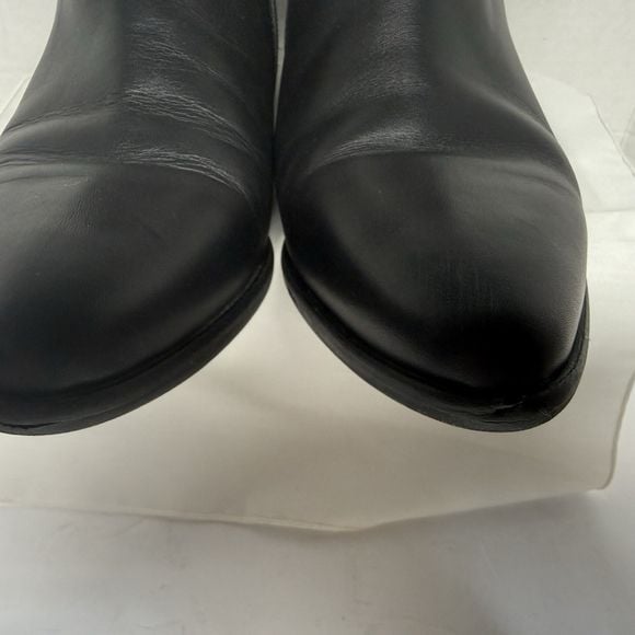 ITALEAU Black Leather Micro-Stud Ankle Boots (EU 39 / US 8.5–9) ITA-1125 2