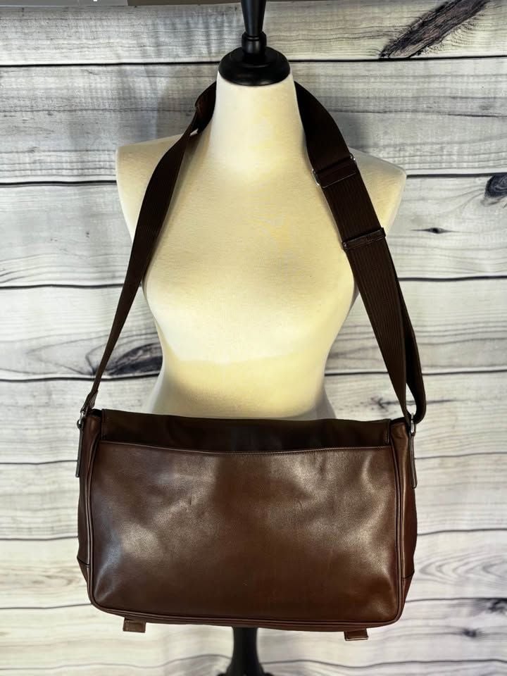 Coach VTG Vintage 16" Charles Leather Briefcase Laptop Bag Style E1S 5233 3
