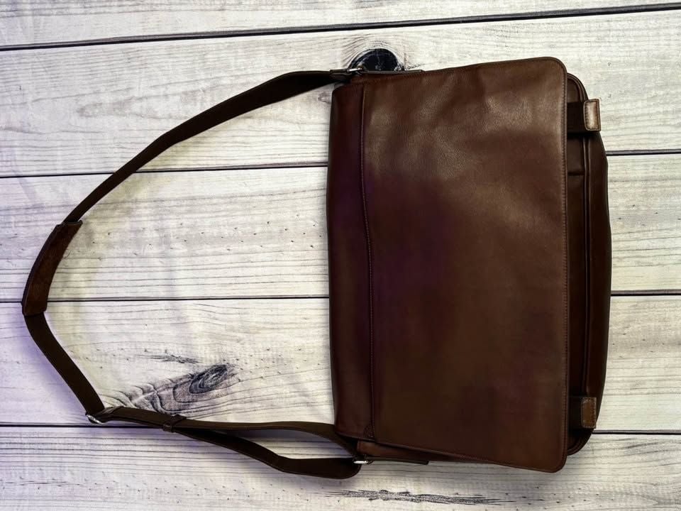 Coach VTG Vintage 16" Charles Leather Briefcase Laptop Bag Style E1S 5233 4